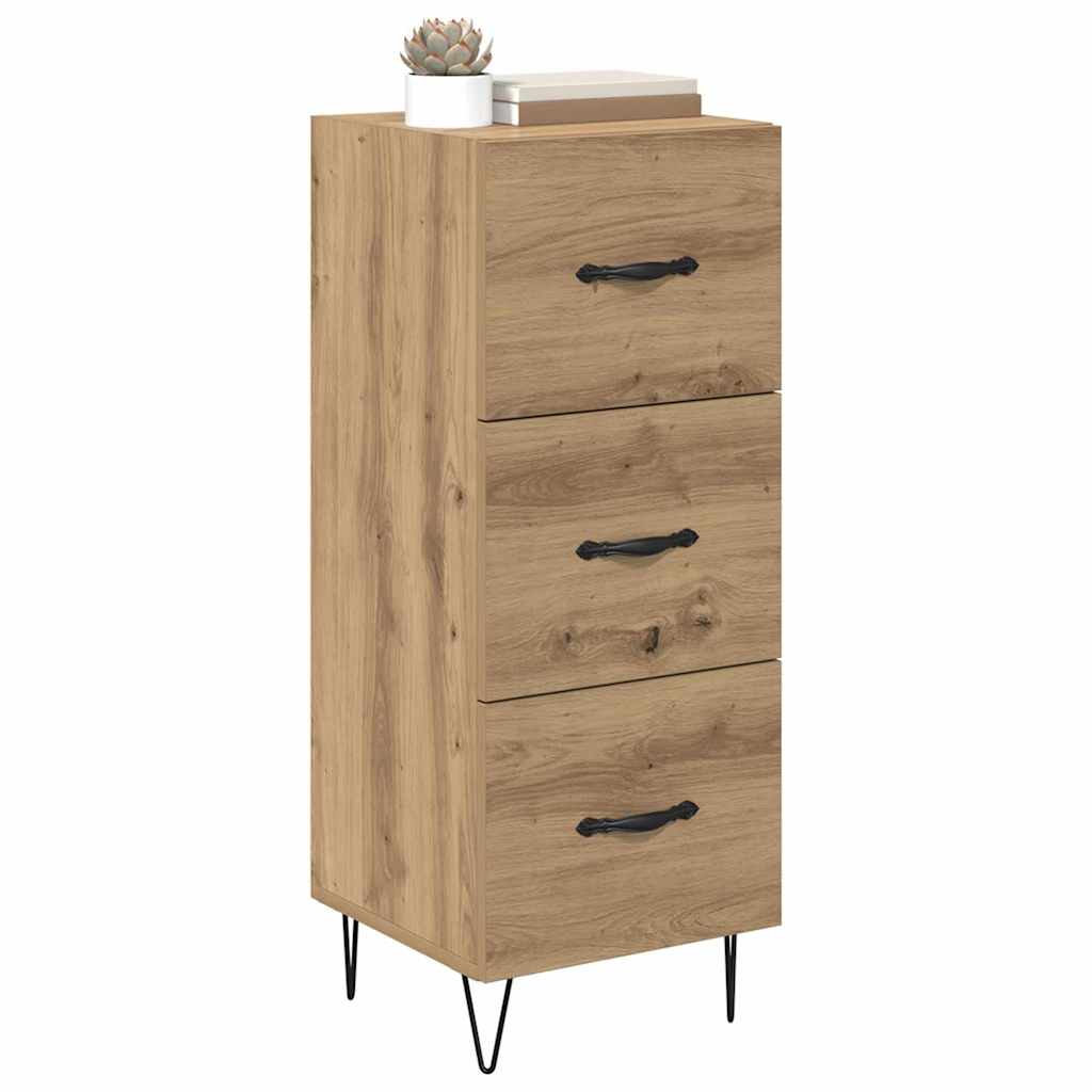 Buffet chêne artisanal 34 x 34,5 x 90 cm Bois d'ingénierie - XIOS