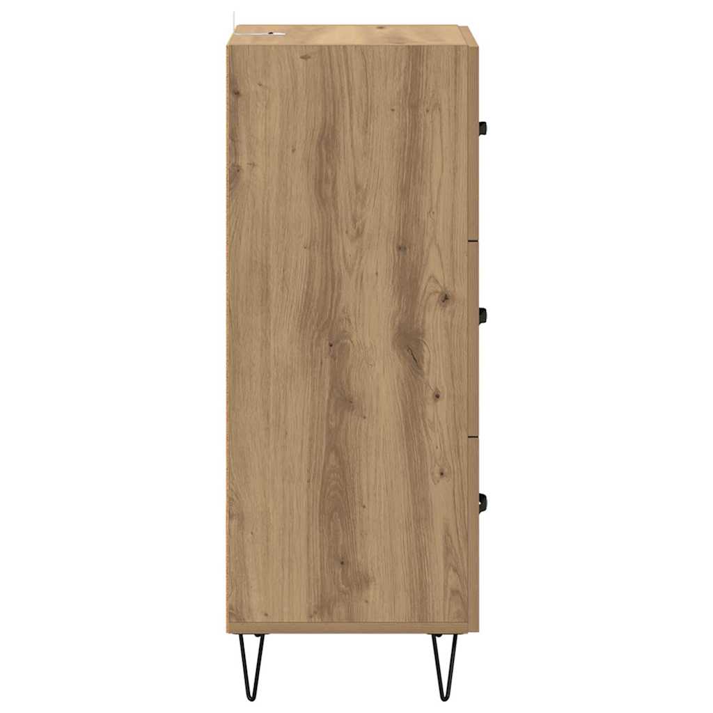 Buffet chêne artisanal 34 x 34,5 x 90 cm Bois d'ingénierie - XIOS