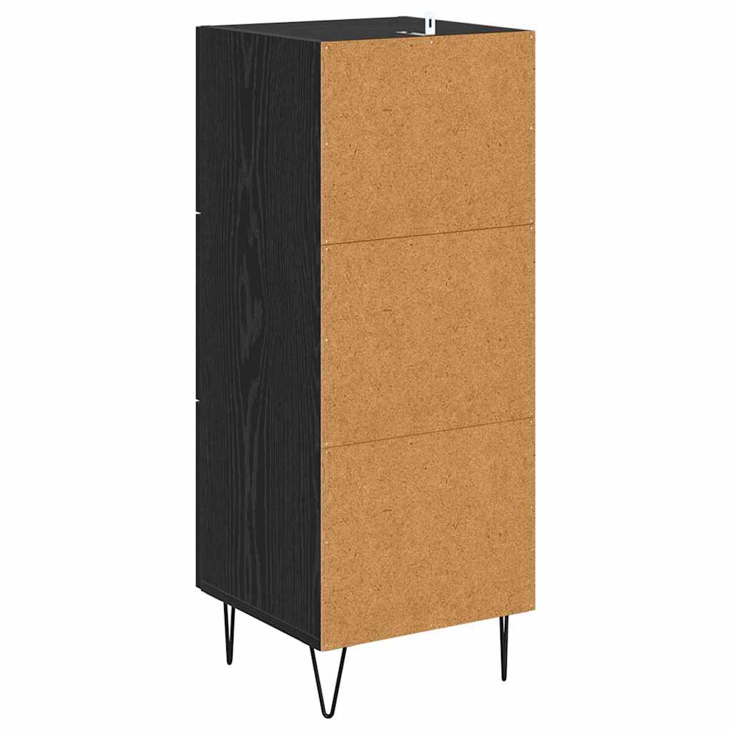 Buffet Chêne noir 34 x 34,5 x 90 cm Bois d'ingénierie - XIOS
