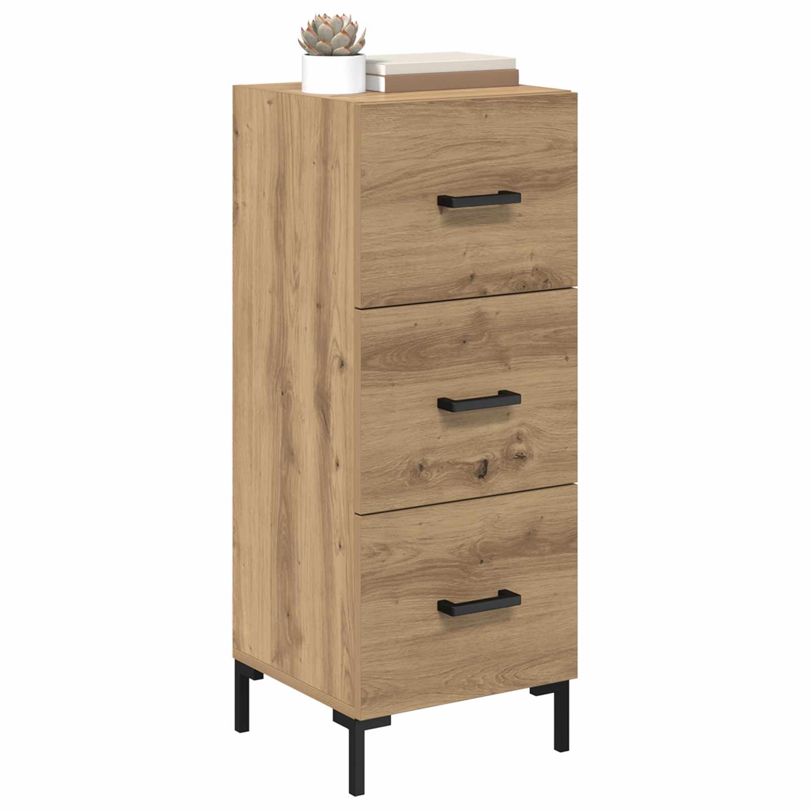 Buffet Chêne artisanal 34,5 x 34 x 90 cm Bois d'ingénierie - XIOS