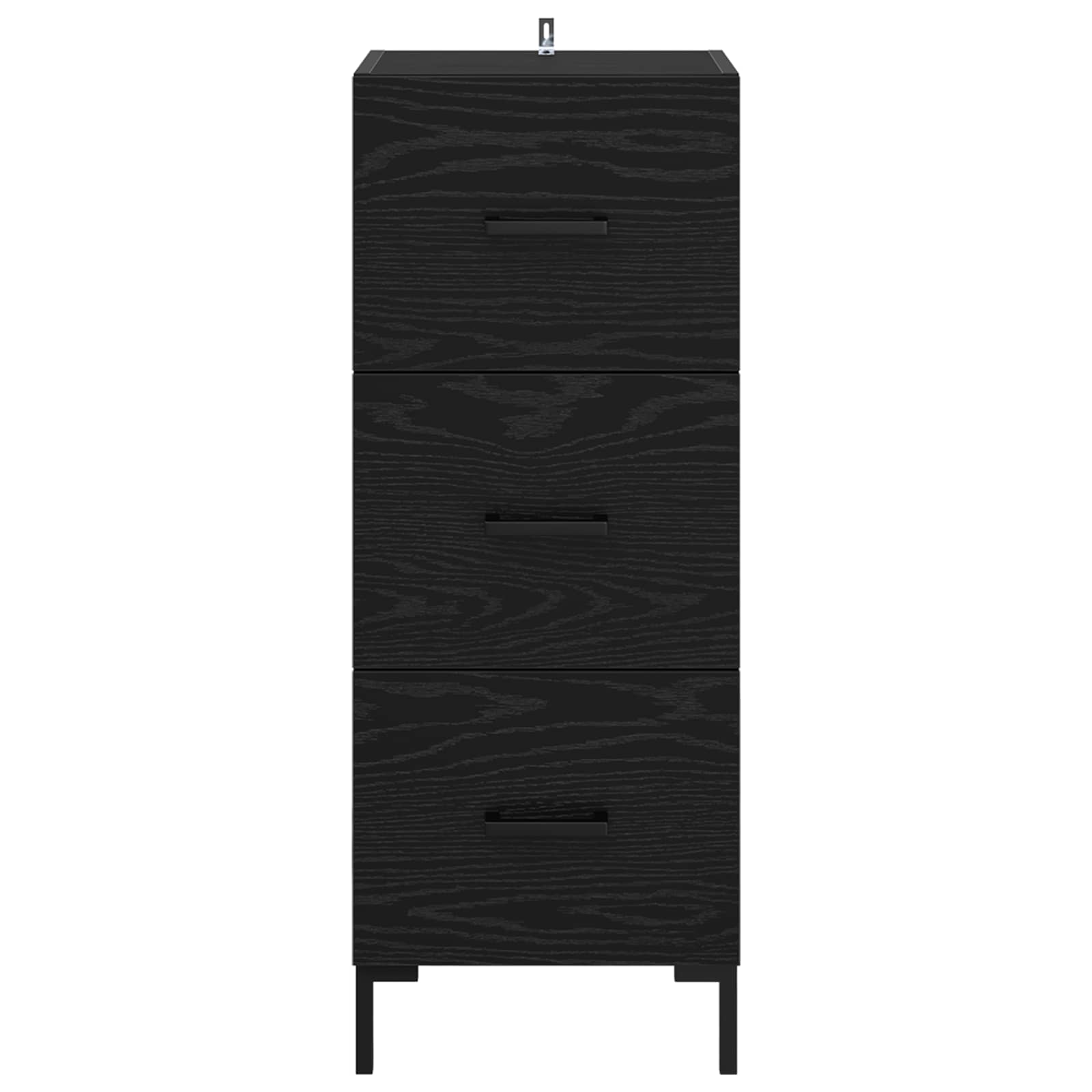 Buffet Chêne noir 34,5 x 34 x 90 cm Bois d'ingénierie - XIOS