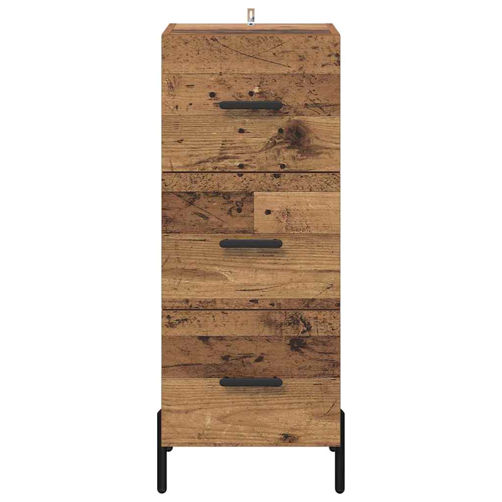 Buffet Bois ancien 34 x 34,5 x 90 cm Bois d'ingénierie - XIOS