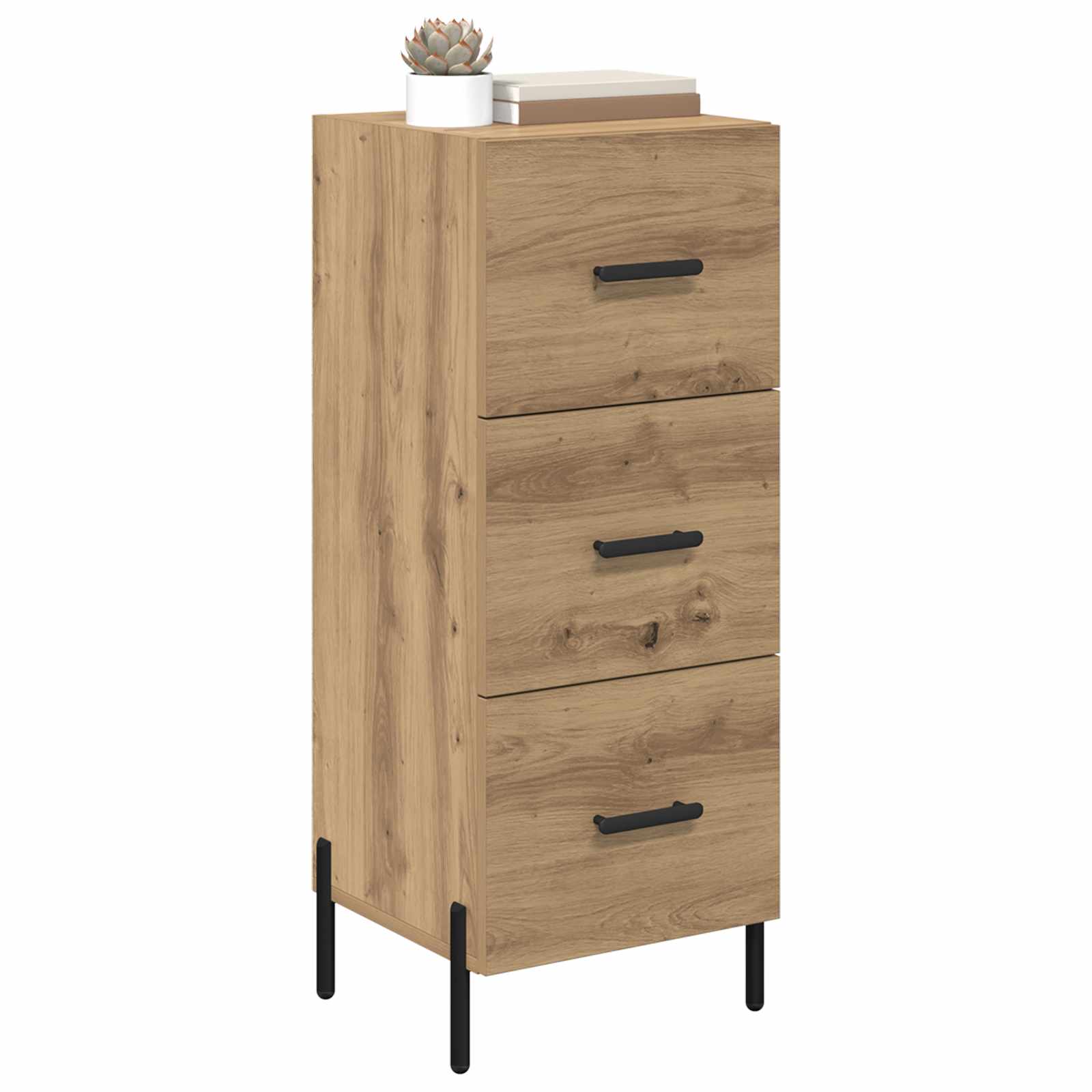 Buffet chêne artisanal 34 x 34,5 x 90 cm Bois d'ingénierie - XIOS