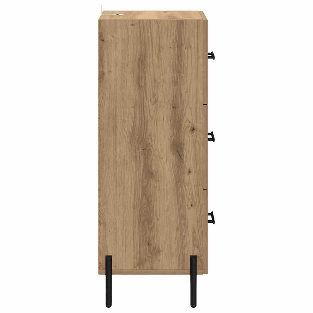 Buffet chêne artisanal 34 x 34,5 x 90 cm Bois d'ingénierie - XIOS