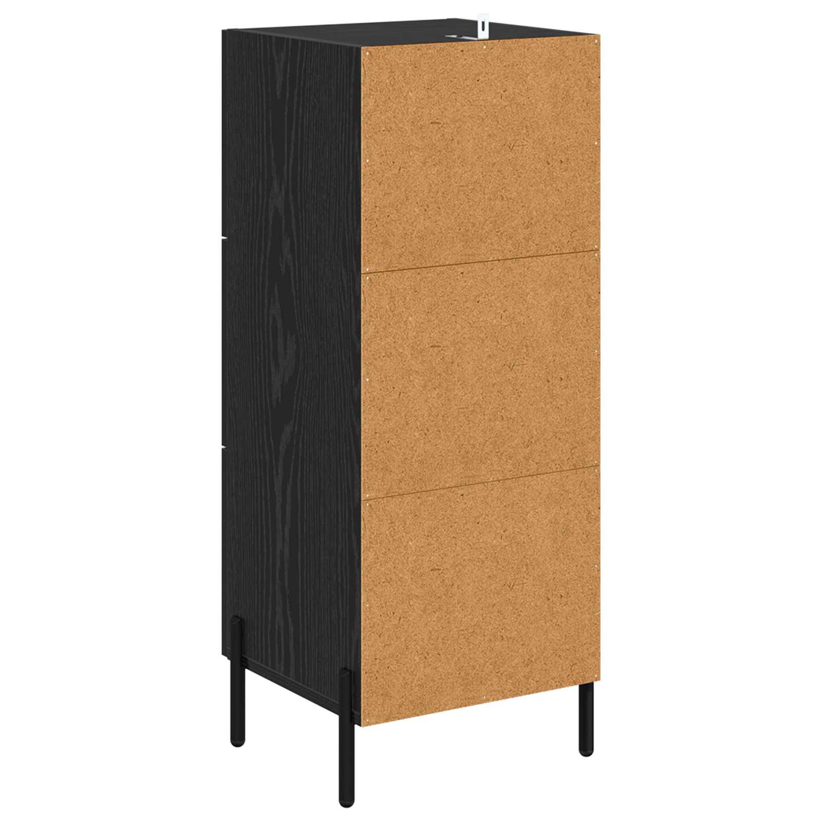 Buffet Chêne noir 34 x 34,5 x 90 cm Bois d'ingénierie - XIOS
