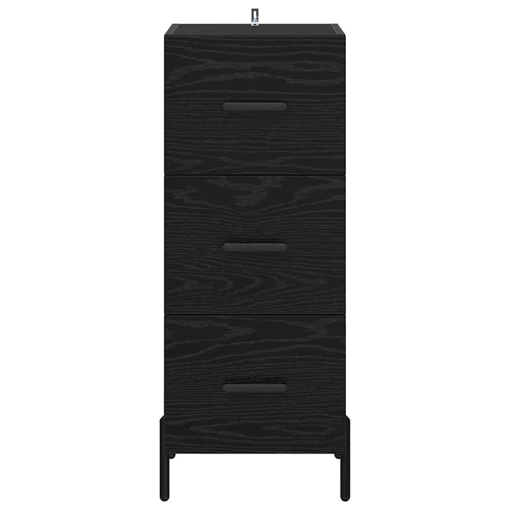 Buffet Chêne noir 34 x 34,5 x 90 cm Bois d'ingénierie - XIOS