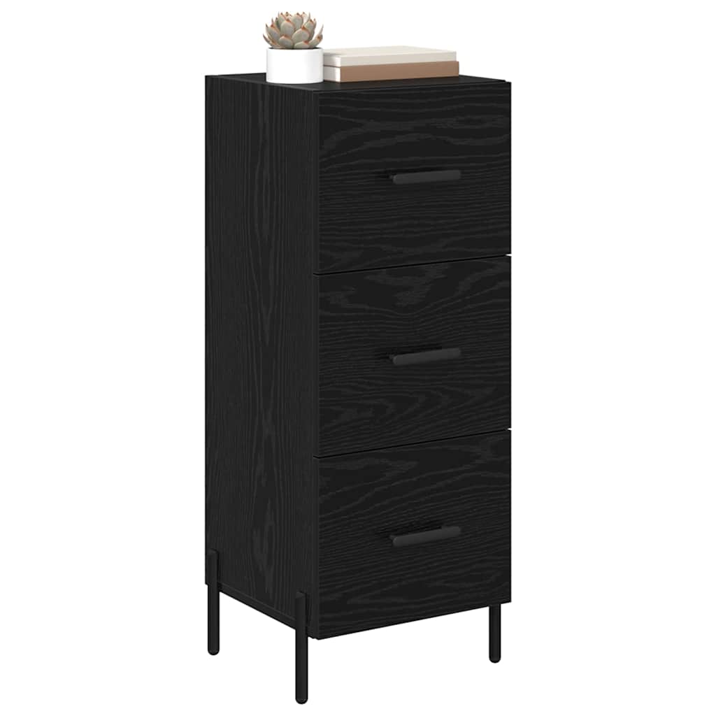 Buffet Chêne noir 34 x 34,5 x 90 cm Bois d'ingénierie - XIOS
