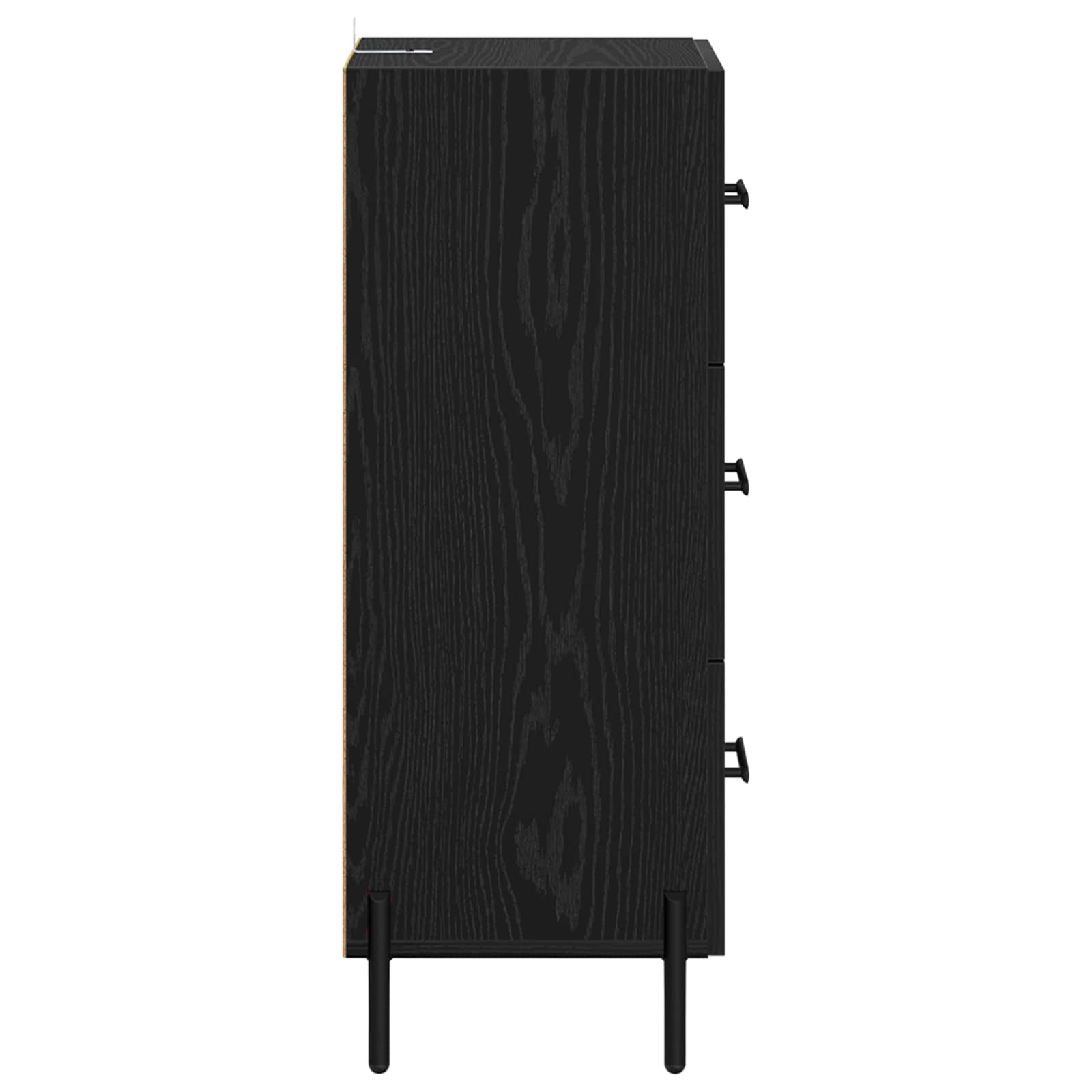 Buffet Chêne noir 34 x 34,5 x 90 cm Bois d'ingénierie - XIOS