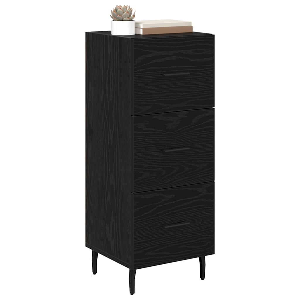 Buffet Chêne noir 34 x 34,5 x 90 cm Bois d'ingénierie - XIOS