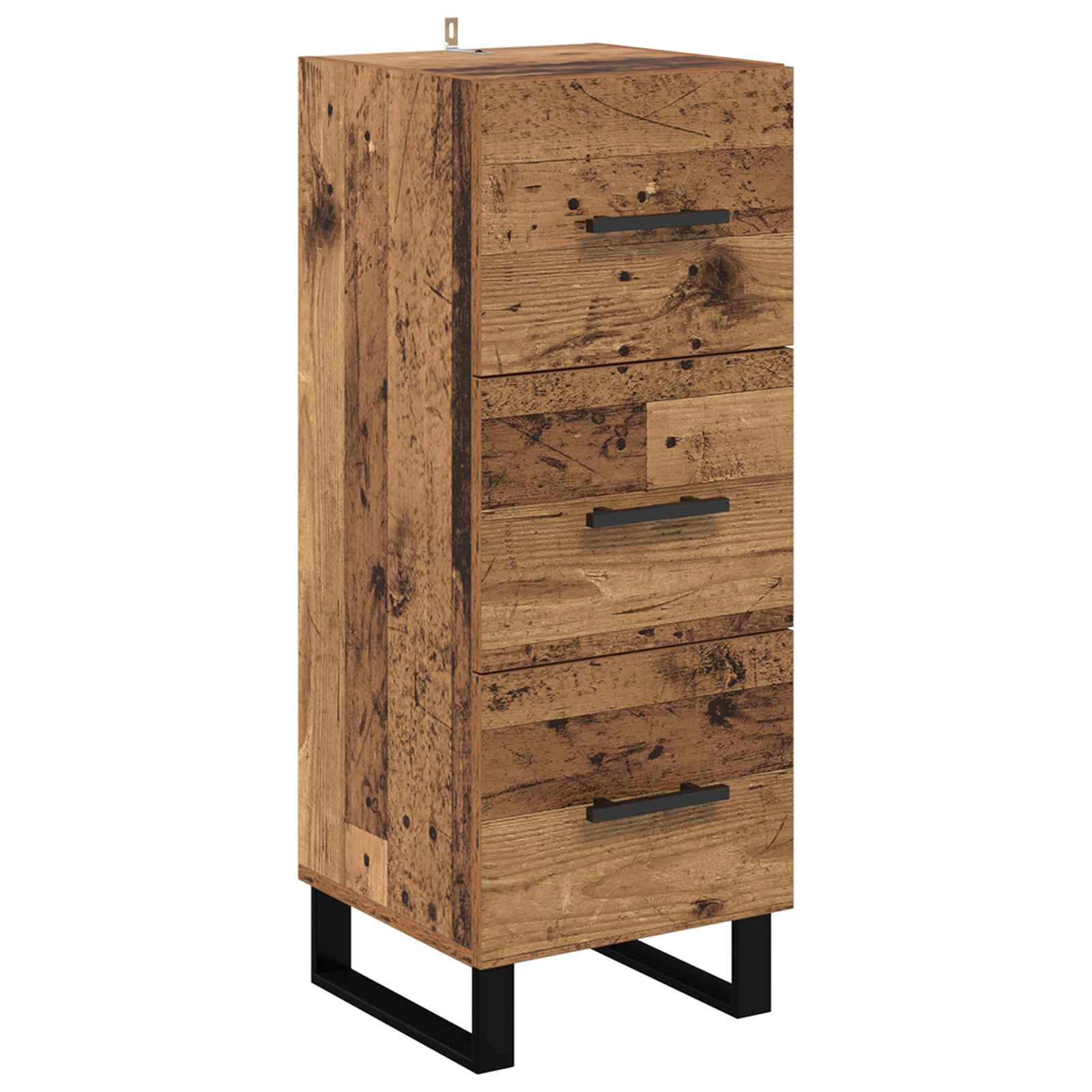 Buffet Bois Ancien 34,5 x 34 x 90 cm Bois d'ingénierie et fer - XIOS