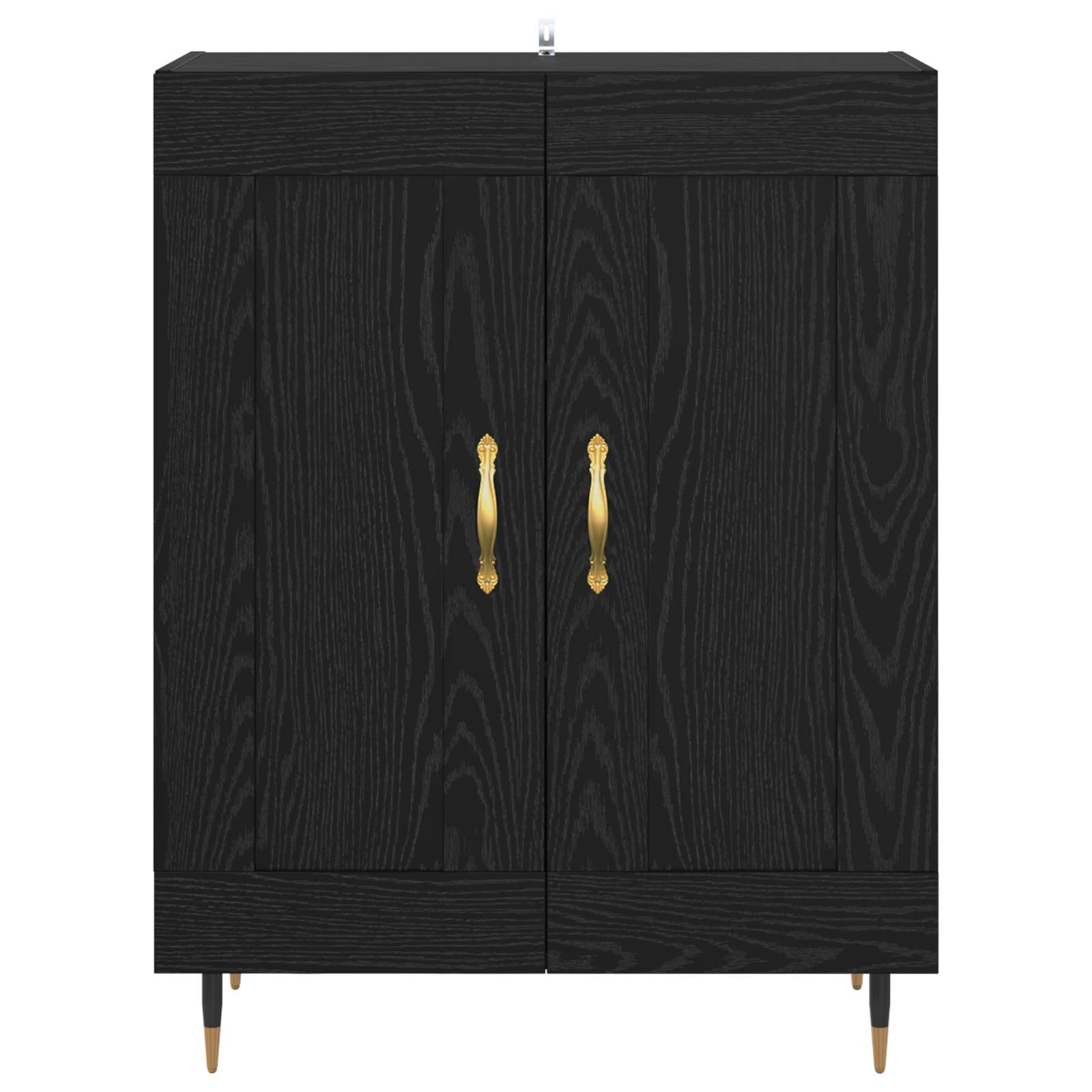 Buffet Chêne noir 69,5 x 34 x 90 cm Bois d'ingénierie - XIOS