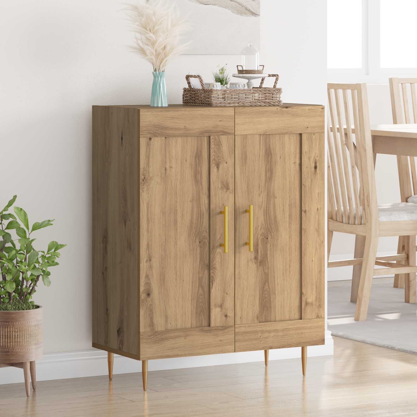 Buffet Chêne artisanal 69,5 x 34 x 90 cm - XIOS