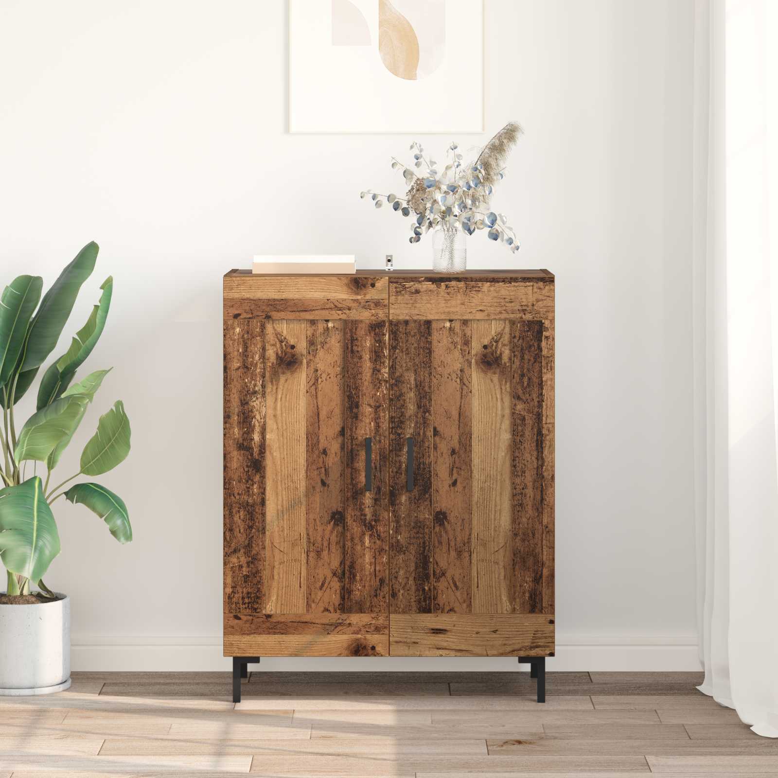 Buffet Bois Ancien 69,5 x 34 x 90 cm Bois d'ingénierie et fer - XIOS