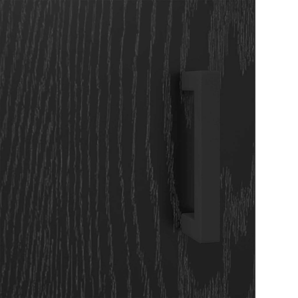 Buffet Chêne noir 69,5 x 34 x 90 cm Bois d'ingénierie et fer - XIOS