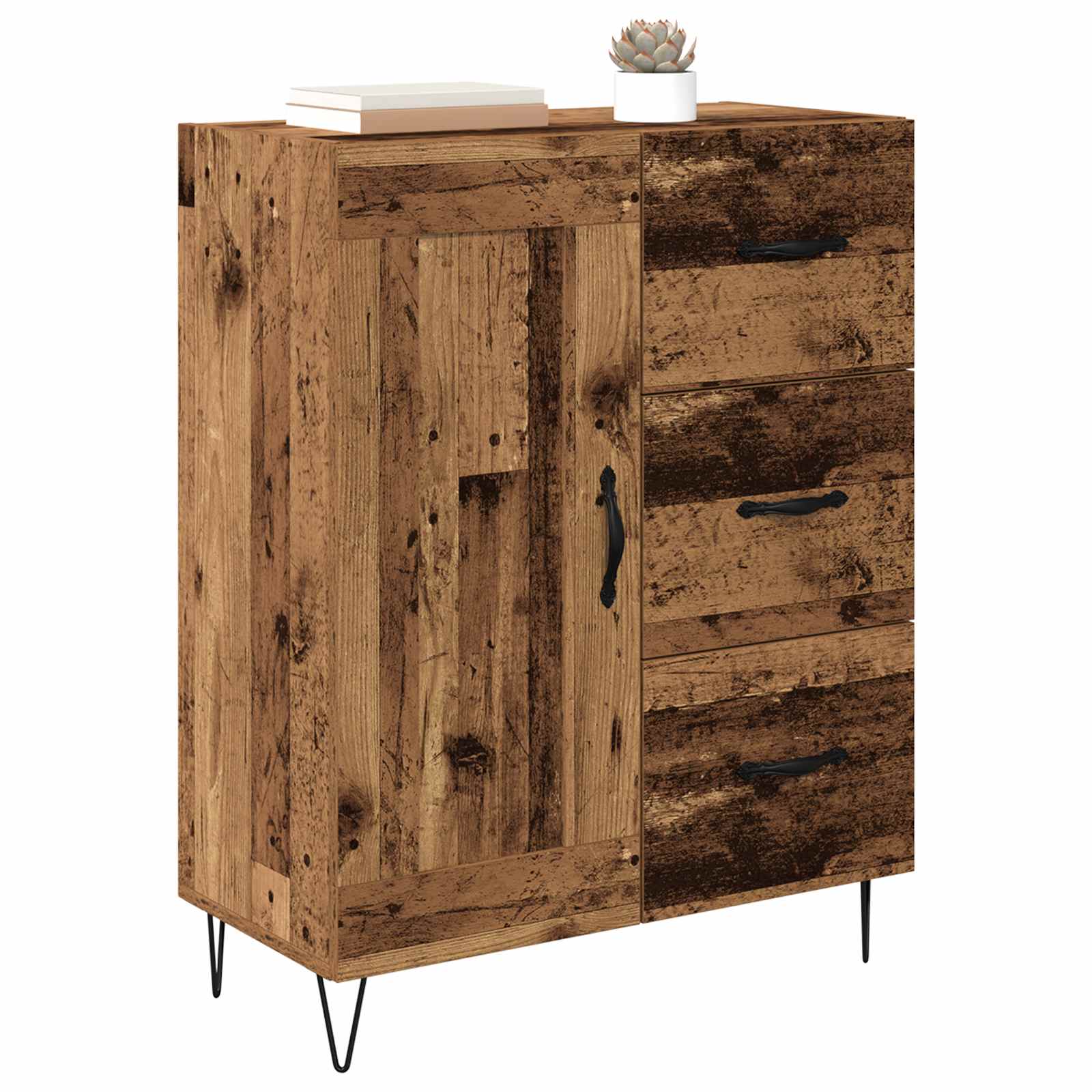 Buffet Bois ancien 69,5 x 34 x 90 cm Bois d’ingénierie - XIOS