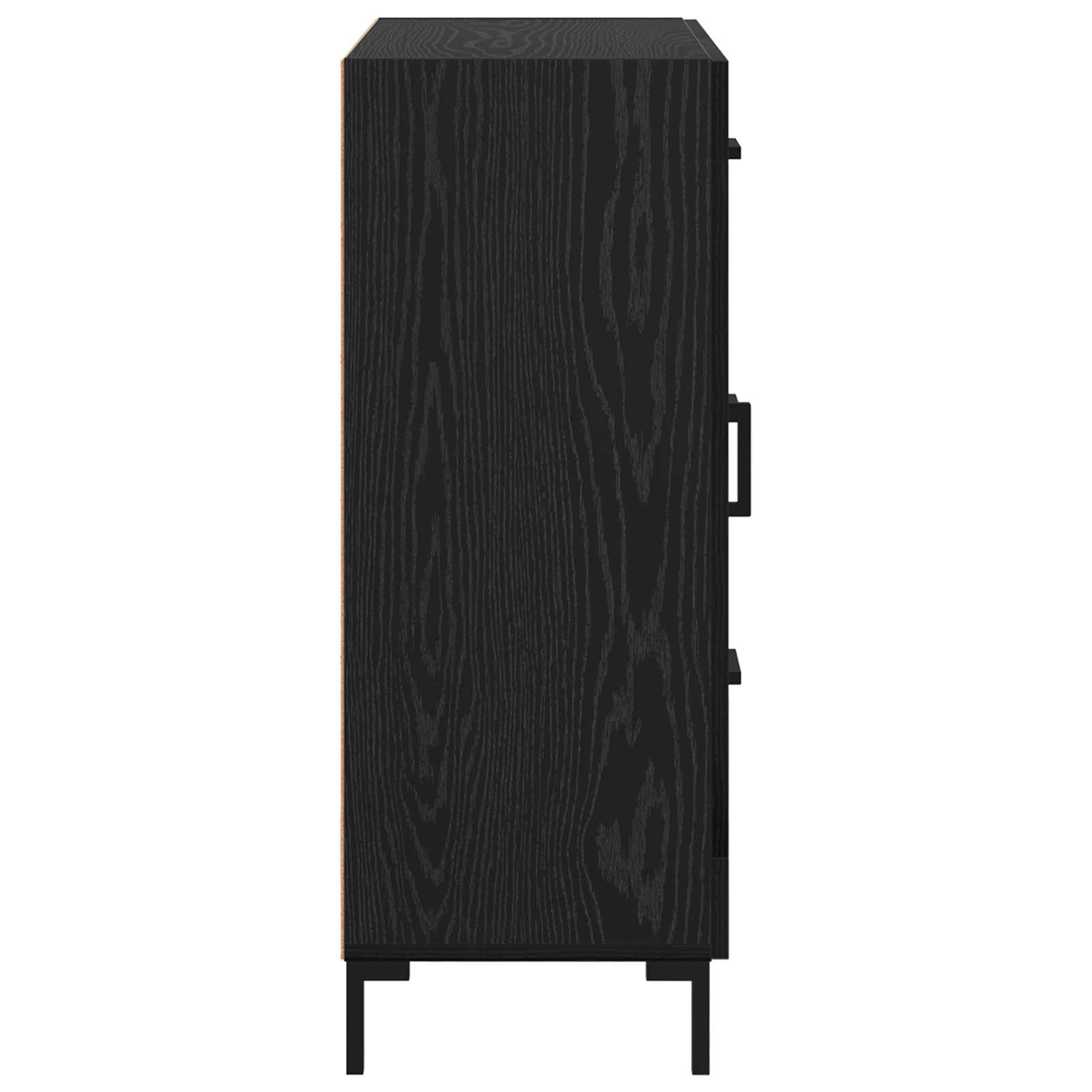 Buffet Chêne noir 69,5 x 34 x 90 cm Bois d'ingénierie