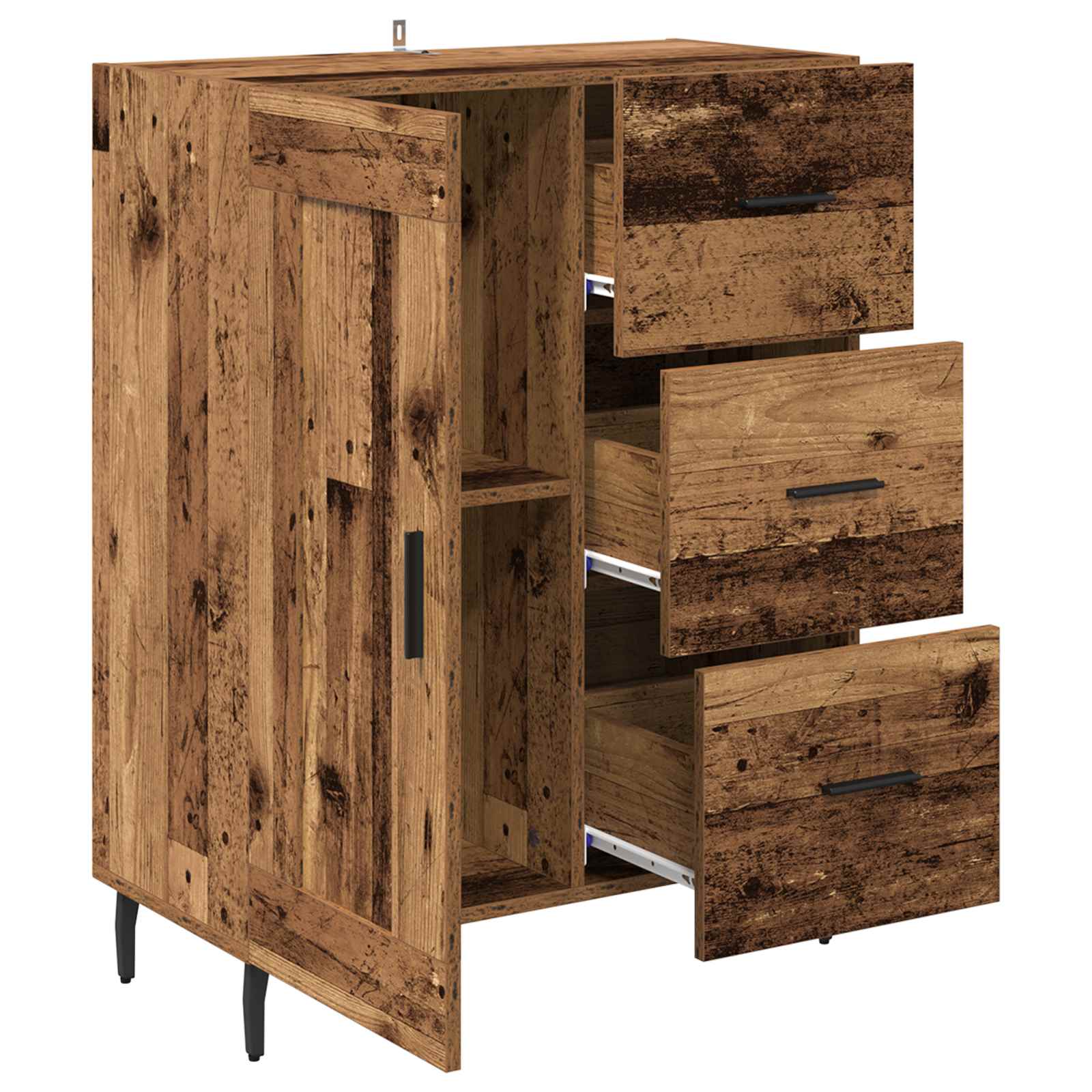 Buffet Bois Ancien 69,5 x 34 x 90 cm Bois d'ingénierie et fer - XIOS