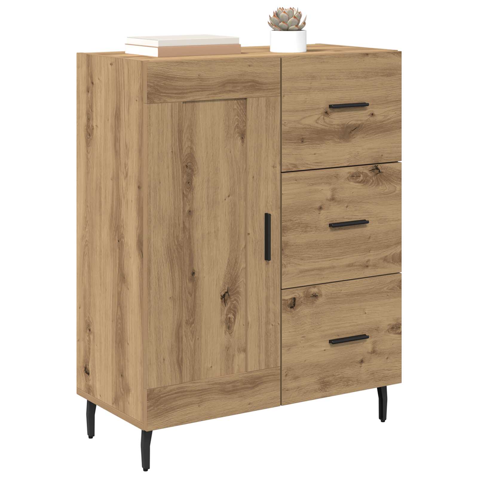 Buffet avec tiroir Chêne artisanal 69,5 x 34 x 90 cm - XIOS