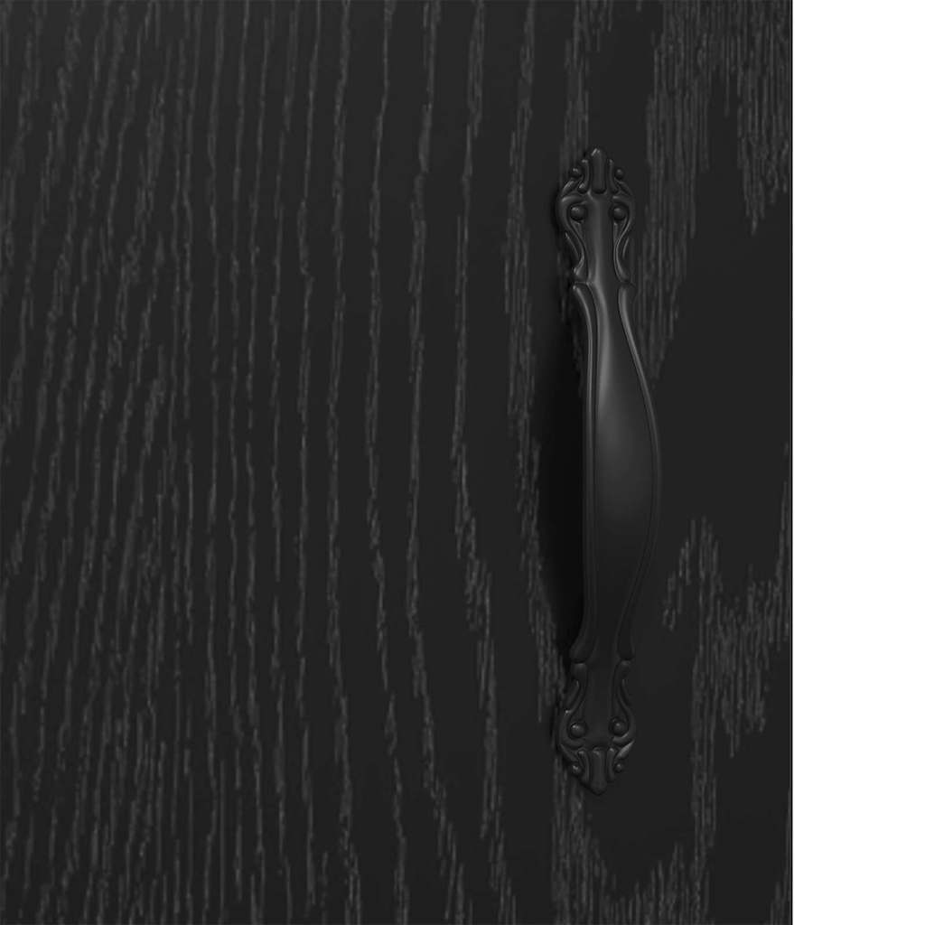 Buffet Chêne noir 34,5 x 34 x 90 cm Bois d'ingénierie et fer - XIOS