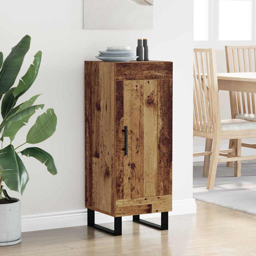 Buffet Bois Ancien 34,5 x 34 x 90 cm Bois d'ingénierie et fer - XIOS