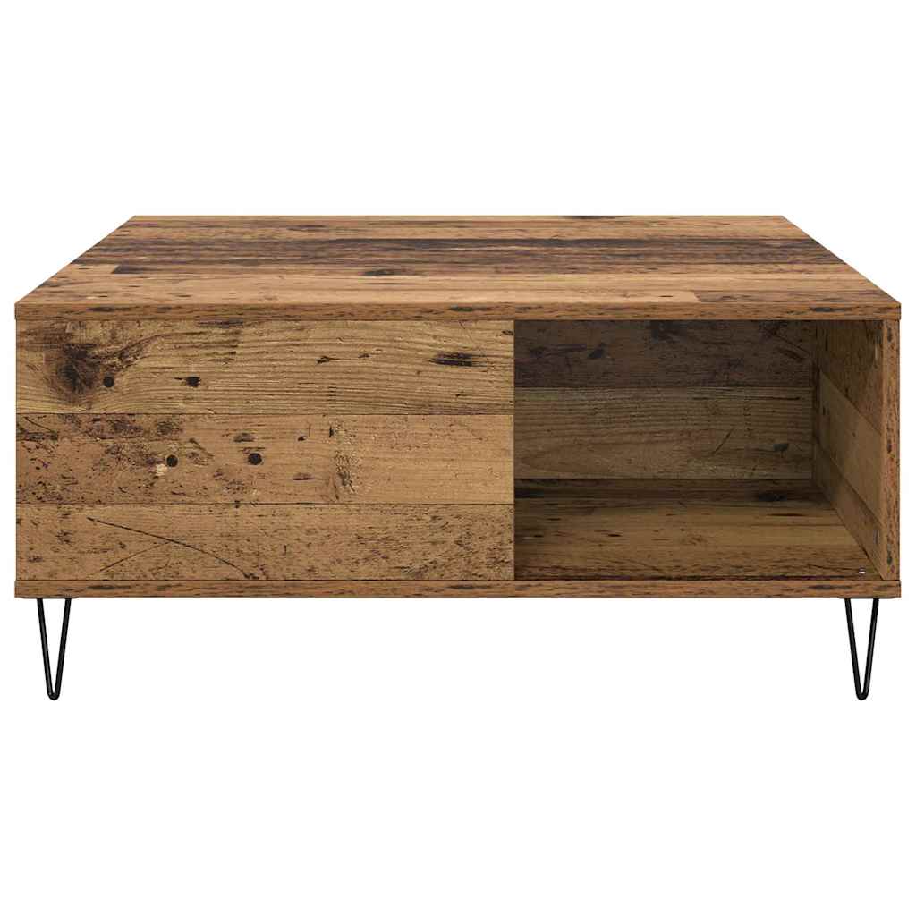 Table basse Bois ancien 80 x 80 x 36,5 cm Bois d'ingénierie - XIOS