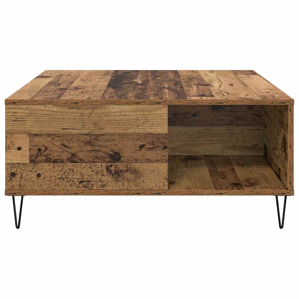 Table basse Bois ancien 80 x 80 x 36,5 cm Bois d'ingénierie - XIOS