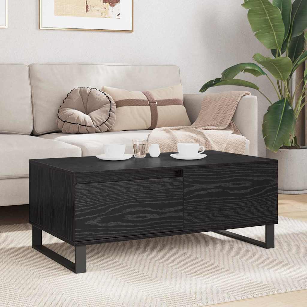 Table basse avec tiroir Chêne noir Bois d'ingénierie - XIOS