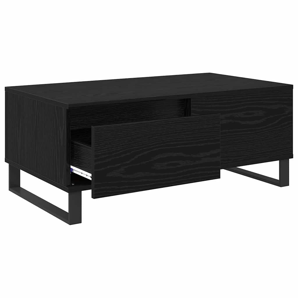 Table basse avec tiroir Chêne noir Bois d'ingénierie - XIOS