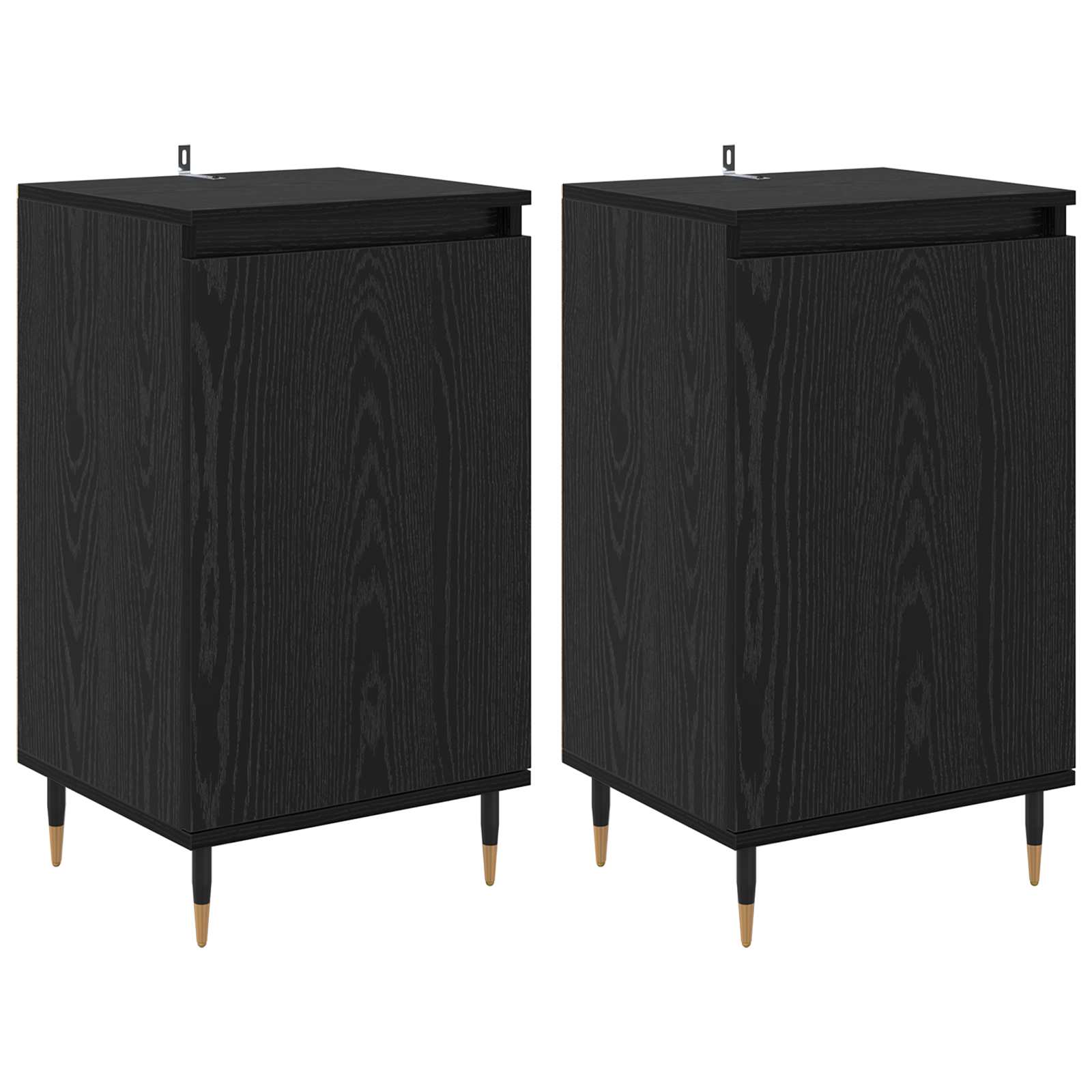 Buffet 2 pcs Chêne noir 40 x 35 x 70 cm - XIOS