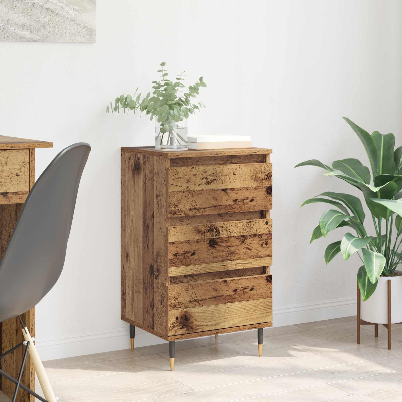 Buffet Bois ancien 35 x 40 x 70 cm Bois d'ingénierie - XIOS