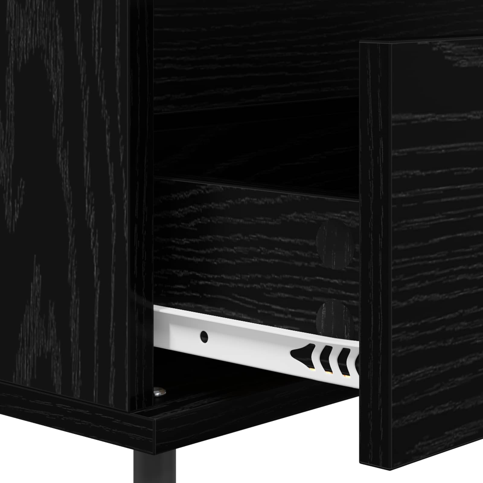 Buffet avec tiroir Chêne noir 35 x 40 x 70 cm Bois d'ingénierie - XIOS