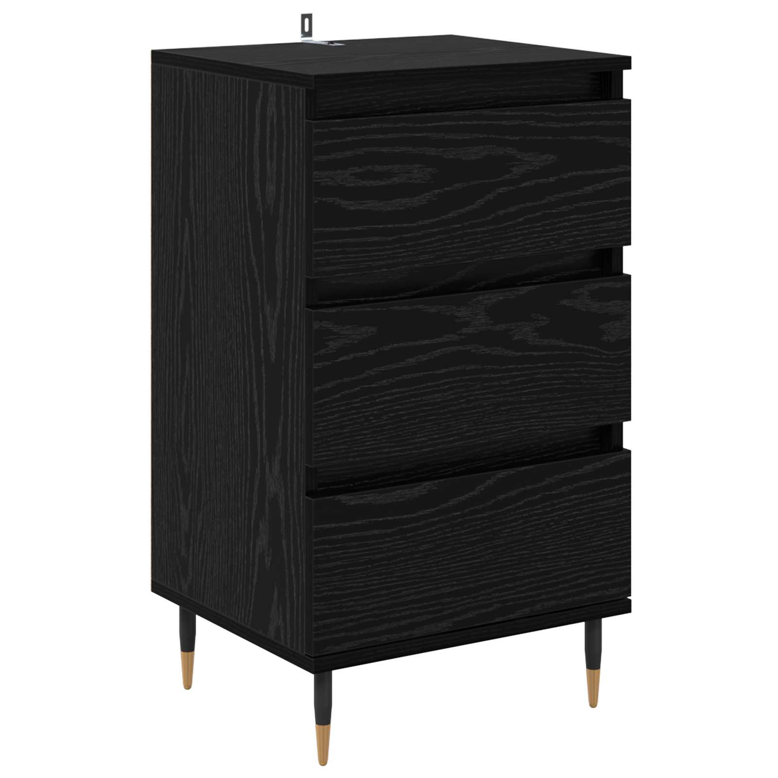 Buffet avec tiroir Chêne noir 35 x 40 x 70 cm Bois d'ingénierie - XIOS