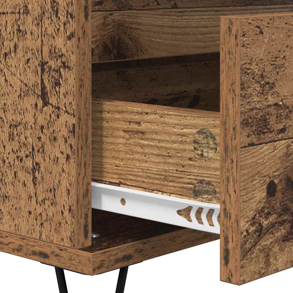 Buffet Bois Ancien 40 x 35 x 70 cm Bois d'ingénierie et fer - XIOS