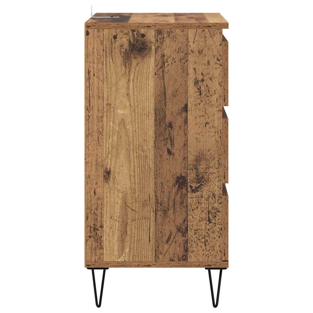 Buffet Bois Ancien 40 x 35 x 70 cm Bois d'ingénierie et fer - XIOS