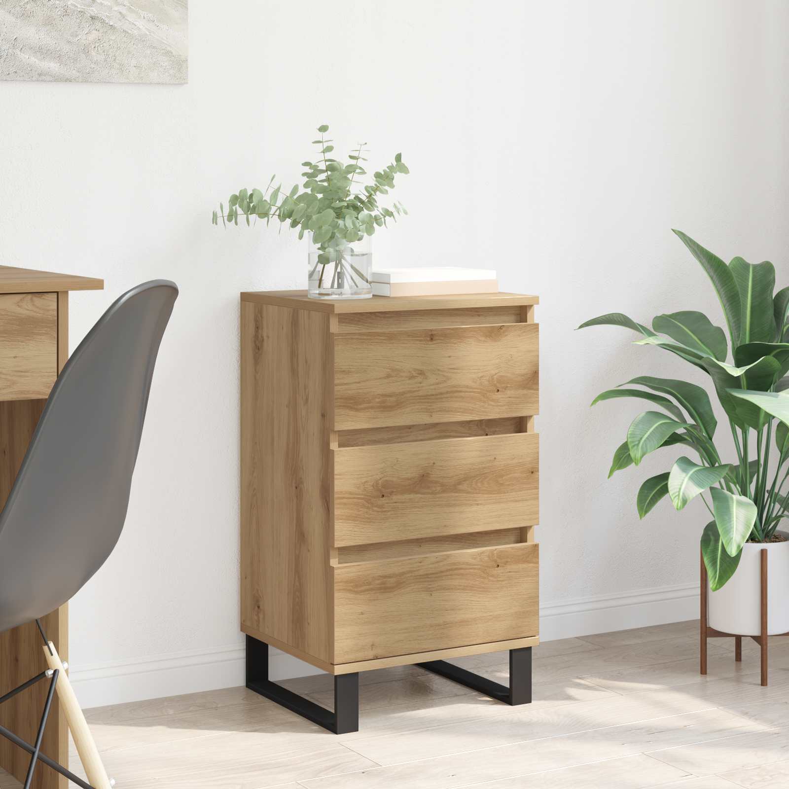 Buffet avec tiroir chêne artisanal Bois d'ingénierie - XIOS