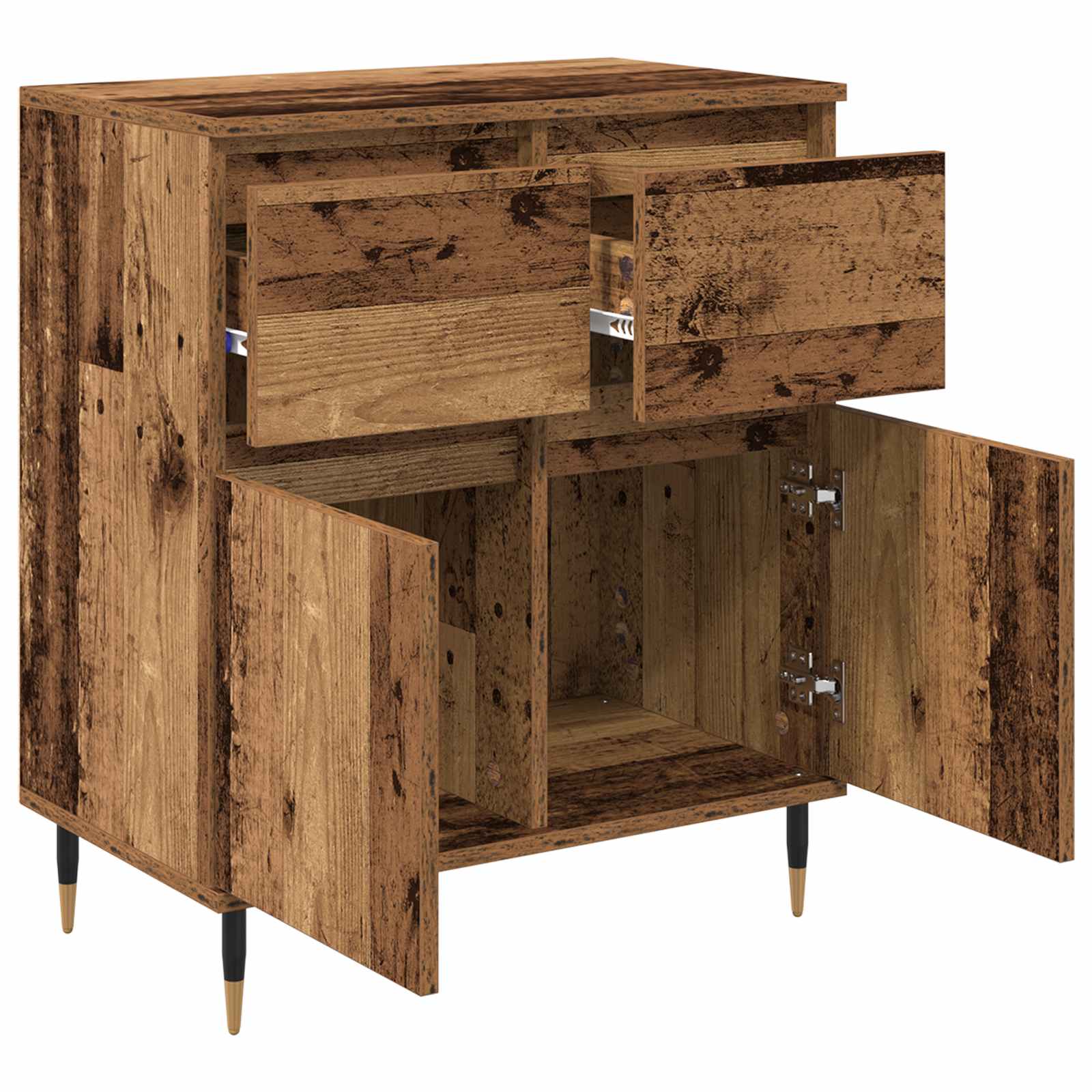 Buffet Bois Ancien 60 x 35 x 70 cm Bois d'ingénierie et fer - XIOS
