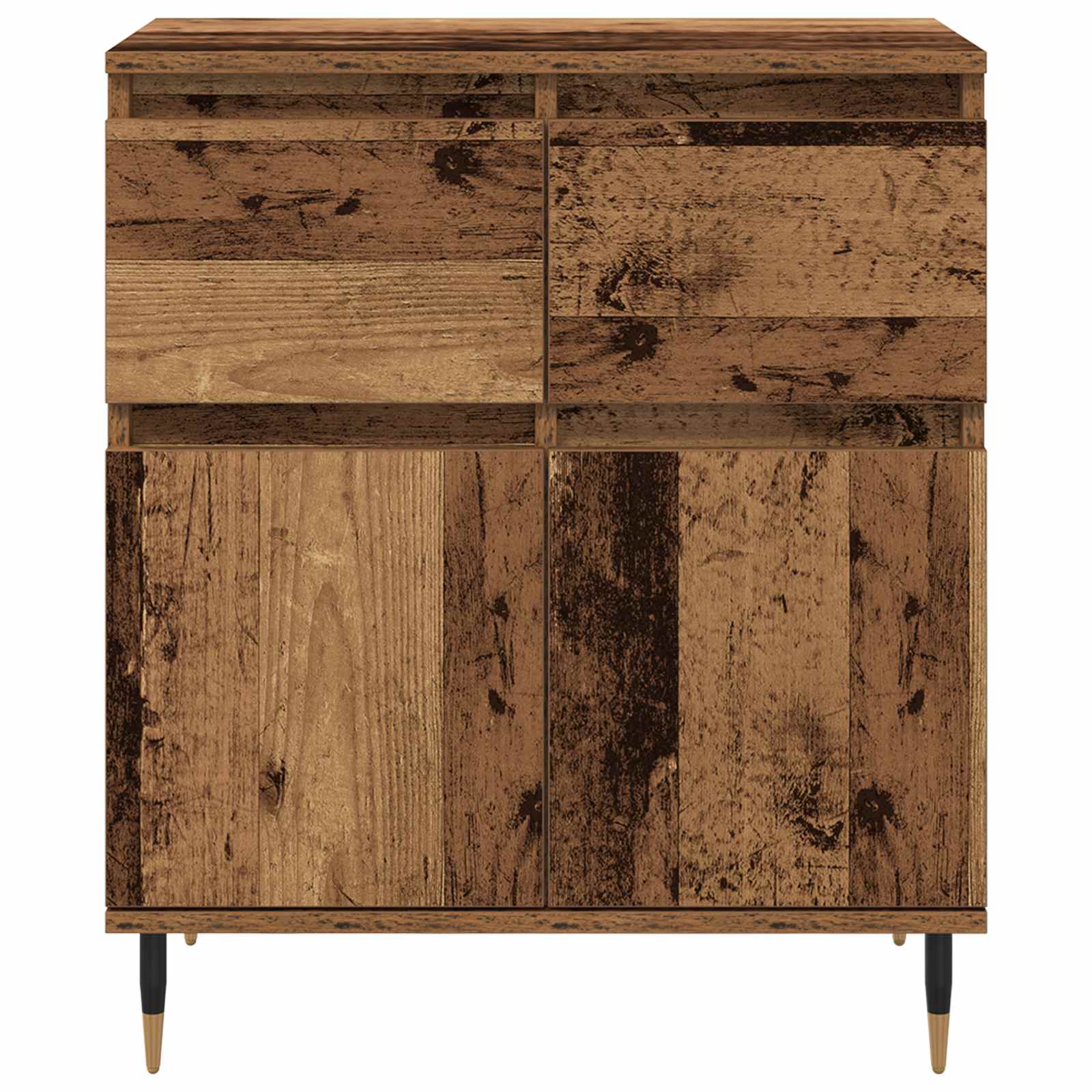 Buffet Bois Ancien 60 x 35 x 70 cm Bois d'ingénierie et fer - XIOS