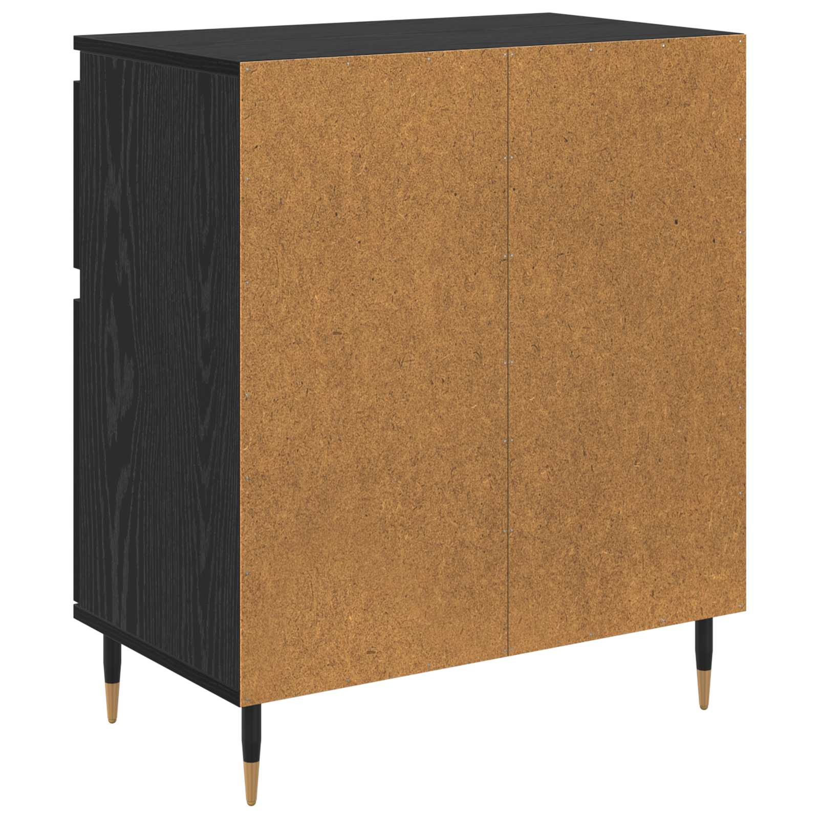 Buffet Chêne noir 60 x 35 x 70 cm Bois d'ingénierie et fer - XIOS