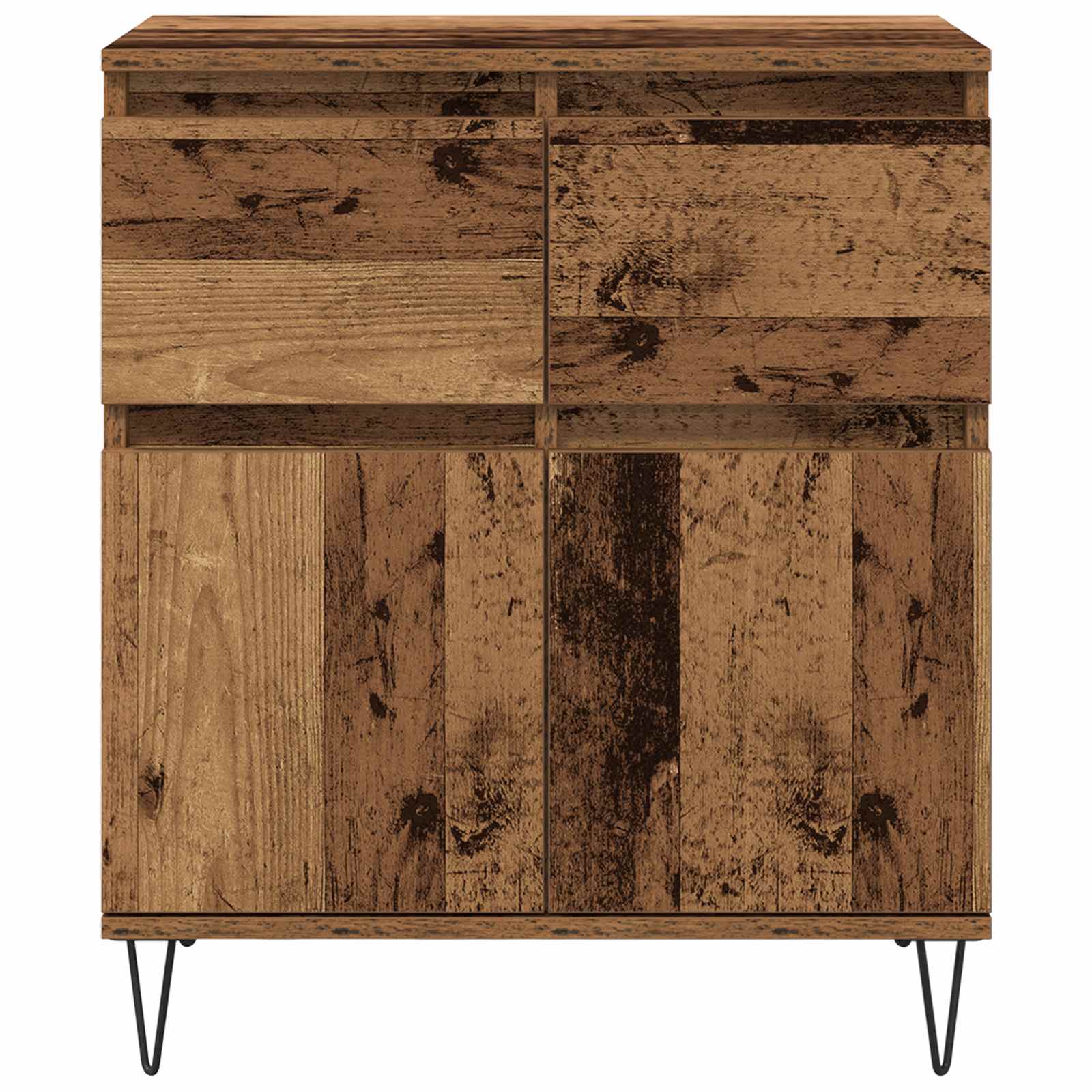 Buffet Bois Ancien 60 x 35 x 70 cm Bois d'ingénierie et fer - XIOS