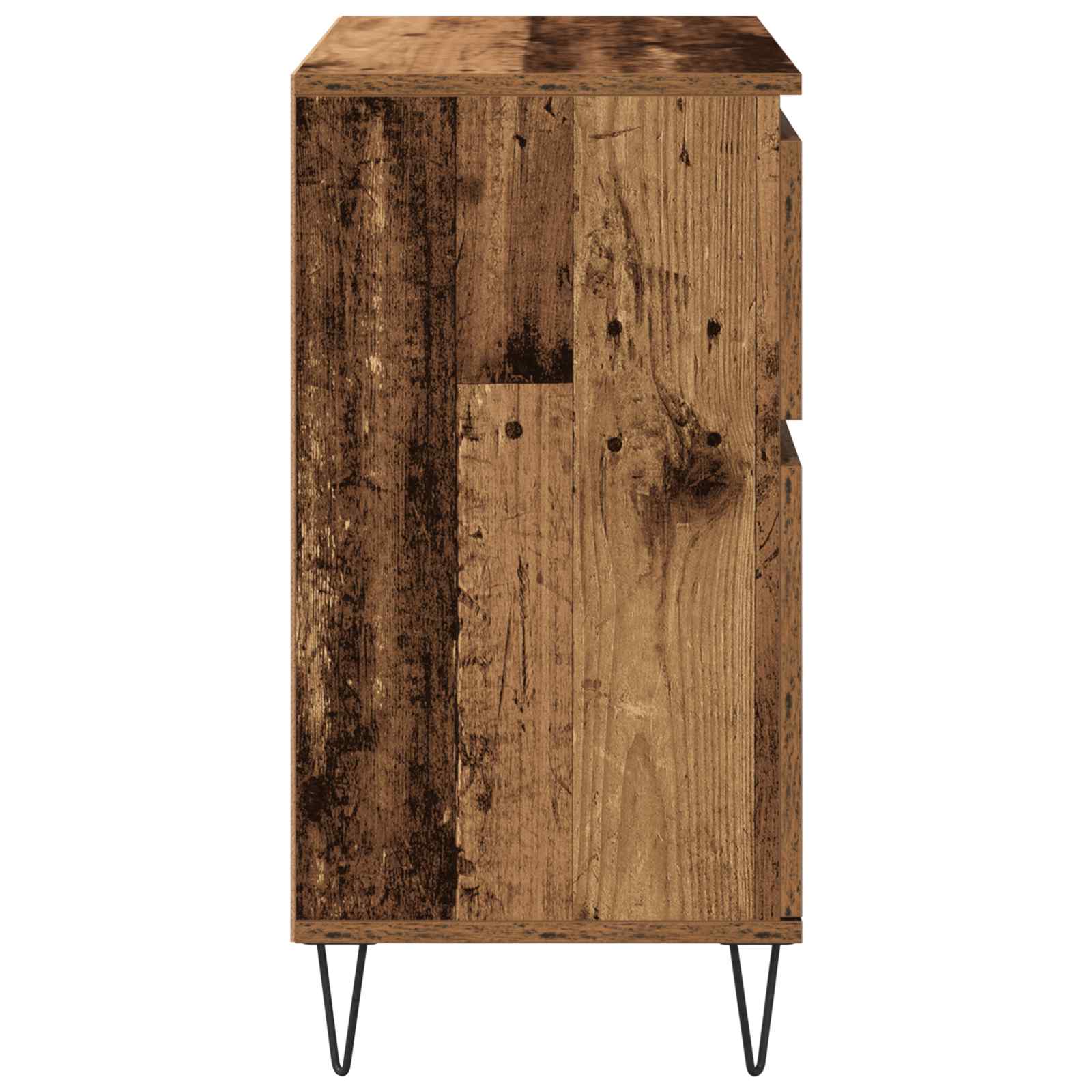 Buffet Bois Ancien 60 x 35 x 70 cm Bois d'ingénierie et fer - XIOS