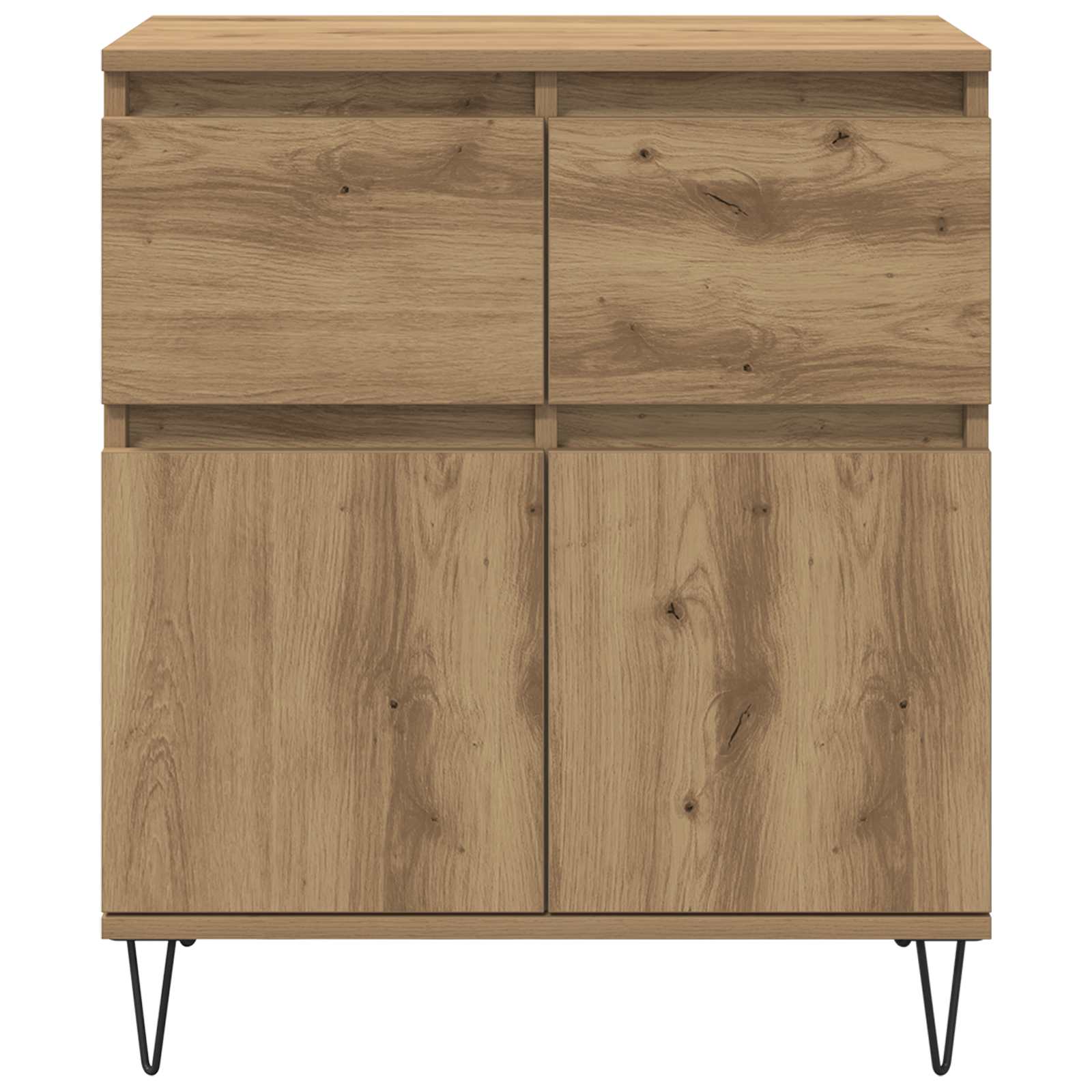Buffet Chêne artisanal 60 x 35 x 70 cm Bois d'ingénierie et fer