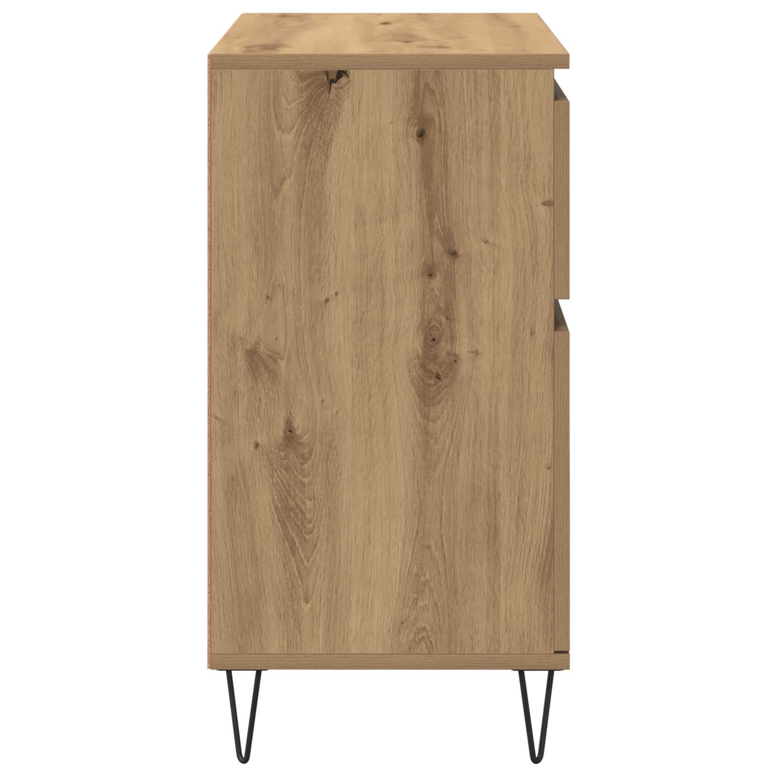 Buffet Chêne artisanal 60 x 35 x 70 cm Bois d'ingénierie et fer