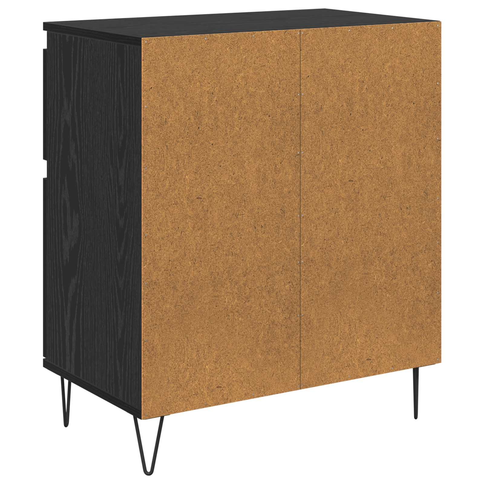 Buffet Chêne noir 60 x 35 x 70 cm Bois d'ingénierie et fer - XIOS