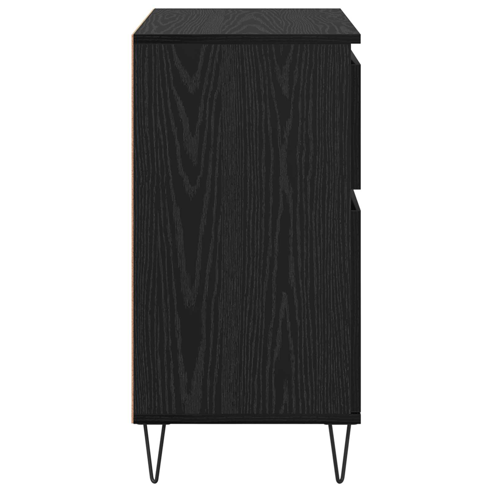 Buffet Chêne noir 60 x 35 x 70 cm Bois d'ingénierie et fer - XIOS