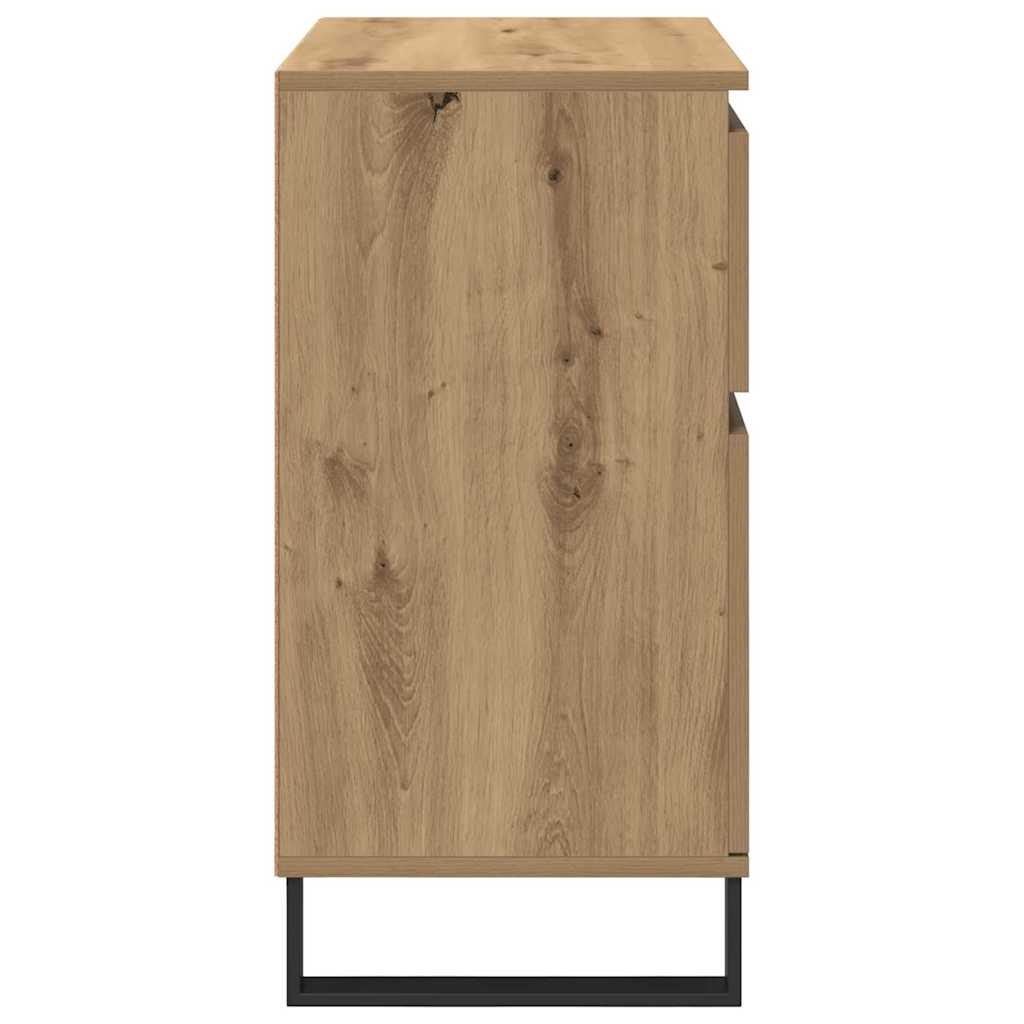 Buffet Chêne artisanal 60 x 35 x 70 cm Bois d'ingénierie et fer - XIOS