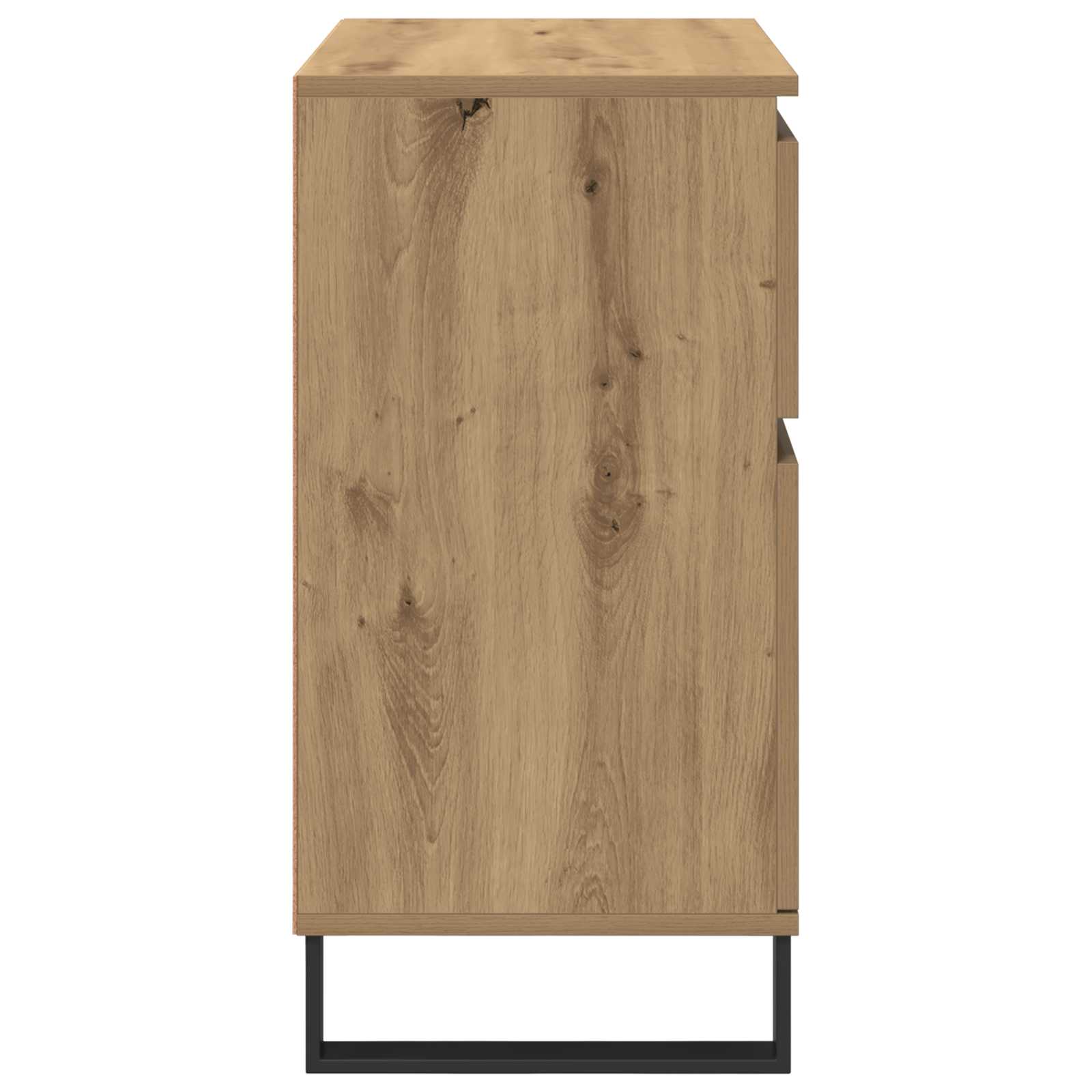 Buffet Chêne artisanal 60 x 35 x 70 cm Bois d'ingénierie et fer - XIOS