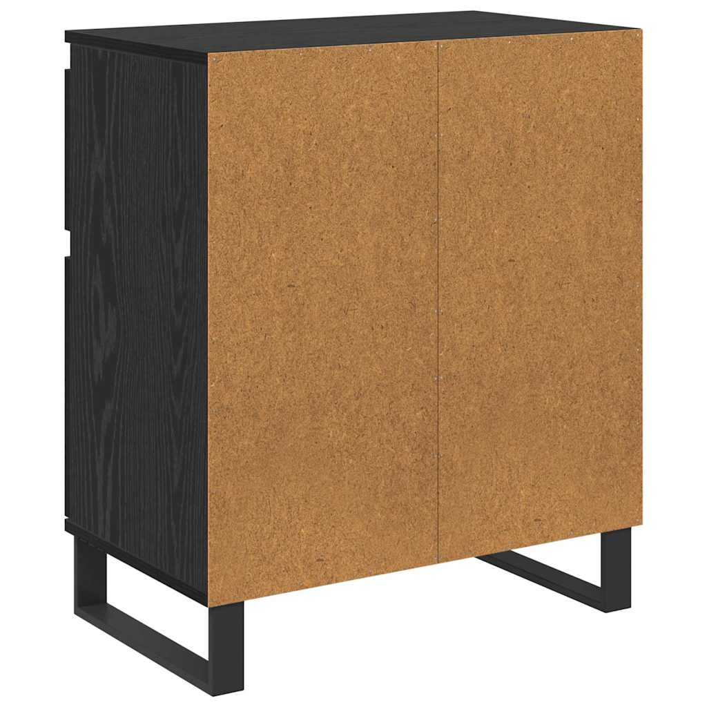 Buffet Chêne noir 60 x 35 x 70 cm Bois d'ingénierie et fer - XIOS