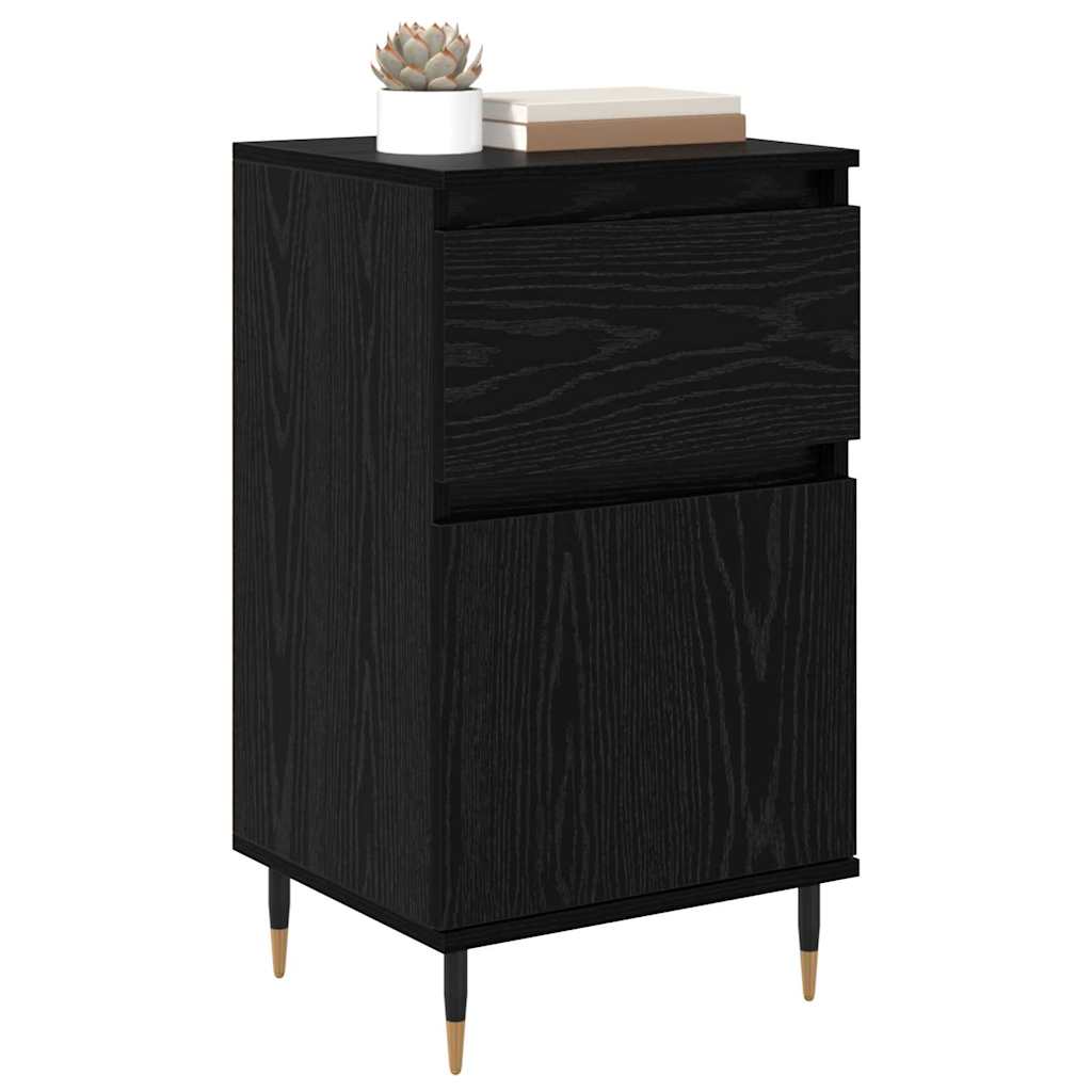 Buffet Chêne noir 40 x 35 x 70 cm Bois d'ingénierie et fer - XIOS