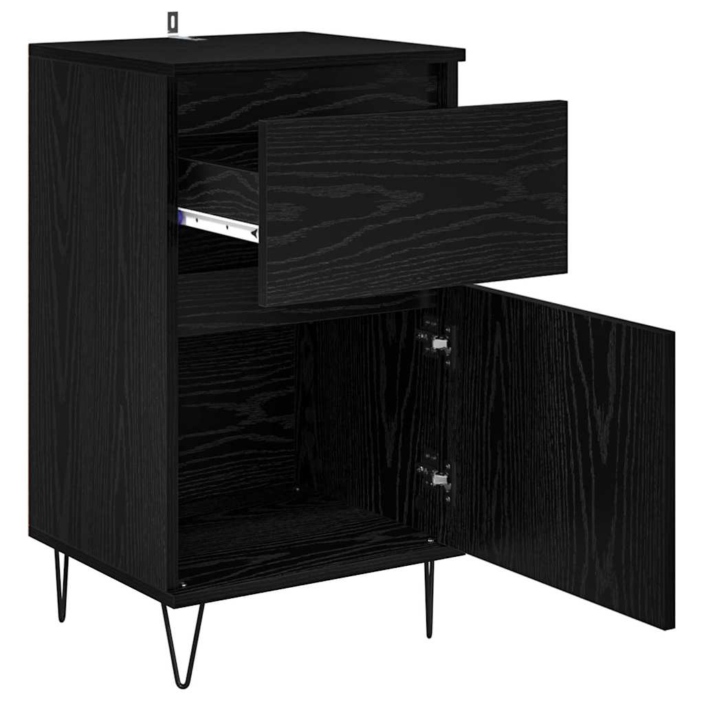 Buffet avec tiroir Chêne noir 35 x 40 x 70 cm Bois d'ingénierie - XIOS