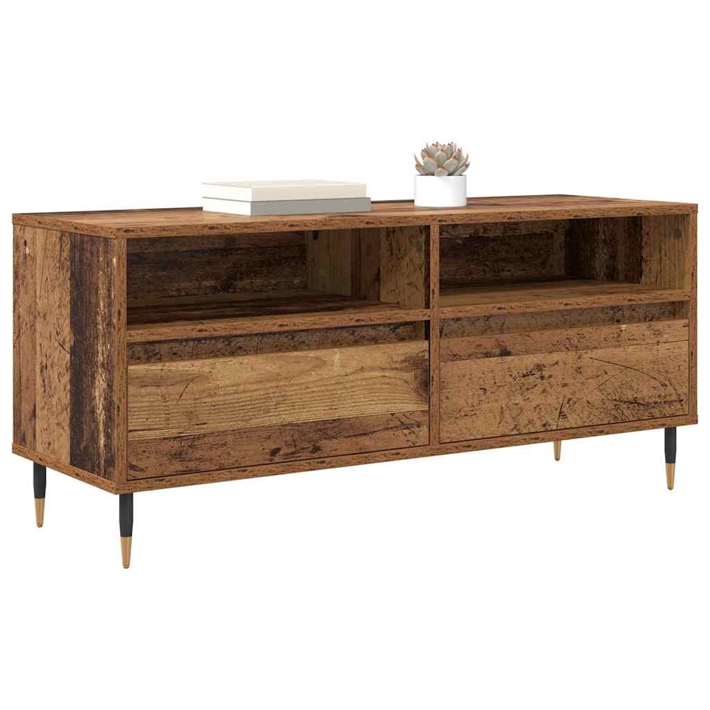 Meuble TV avec tiroir Bois Ancien 100 x 34,5 x 44,5 cm - XIOS